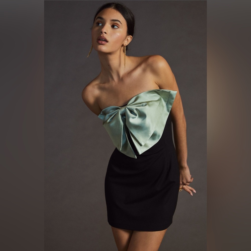 Anthropologie Eva Franco Bow Tie Mini dress 18W plus size